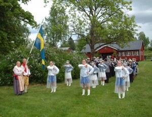 Grumsdrillen och Gruvöns musikkår i Östervallskog 2012